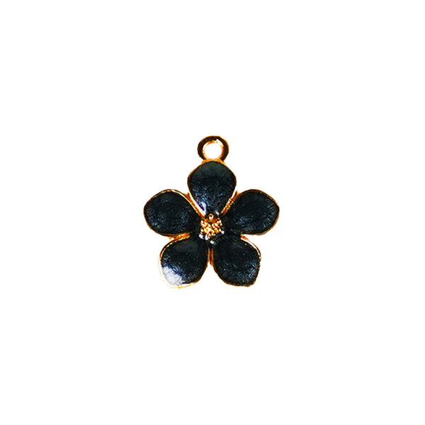 Flower Charm - Black