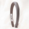 100% Mulberry Silk Puff Hair Band with Rhinestones - Grey