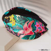 Tropical Knotted Headband - Black