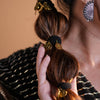 Gold Metal Coin Hair Ties - Set of 2