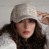 Beige Tweed Baseball Cap