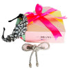 All that Glitters Gift Box with 1 Crystal Hair Band & 1 Crystal Hair Bow - Grey & Silver