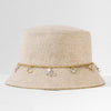 Crystal Charm Cruise Bucket Hat - Beige