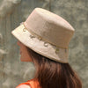 Crystal Charm Cruise Bucket Hat - Beige