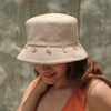 Crystal Charm Cruise Bucket Hat - Beige