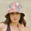 Zebra Patterned Bucket Hat - Multi