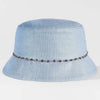 Evil Eye Charm Bucket Hat- Blue
