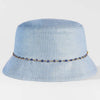 Evil Eye Charm Bucket Hat- Blue