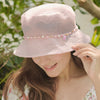 Barbie Organza Pearl Bucket Hat - Light Pink