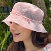 Barbie Organza Pearl Bucket Hat - Light Pink