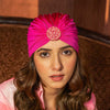 Embellished Turban - Hot Pink