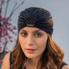 Embellished Turban with Sequins - Black