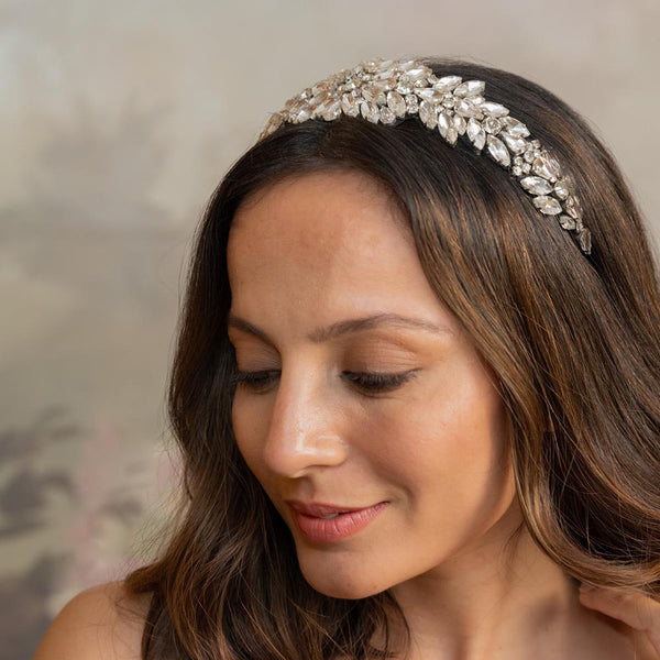 Rosemary Broad Headband - Silver