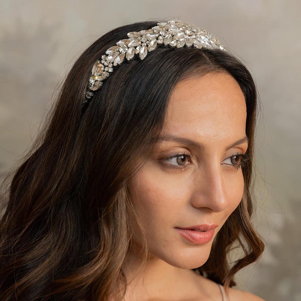 Rosemary Broad Headband - Silver