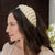 Irina Knotted Hair Band - White & Gold
