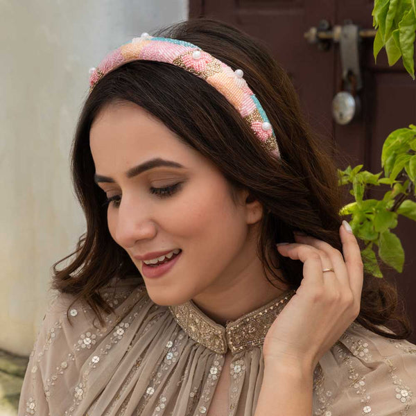 Spring Puff Hair Band