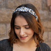 Rosemary Broad Headband - Dark Blue