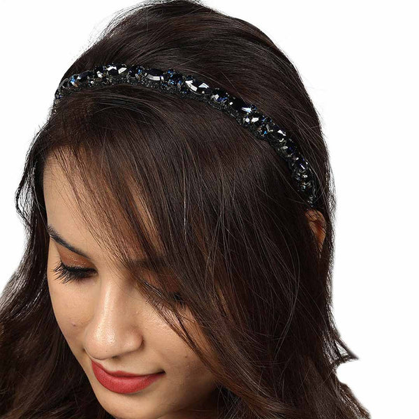 Crystal Headband-Midnight Blue