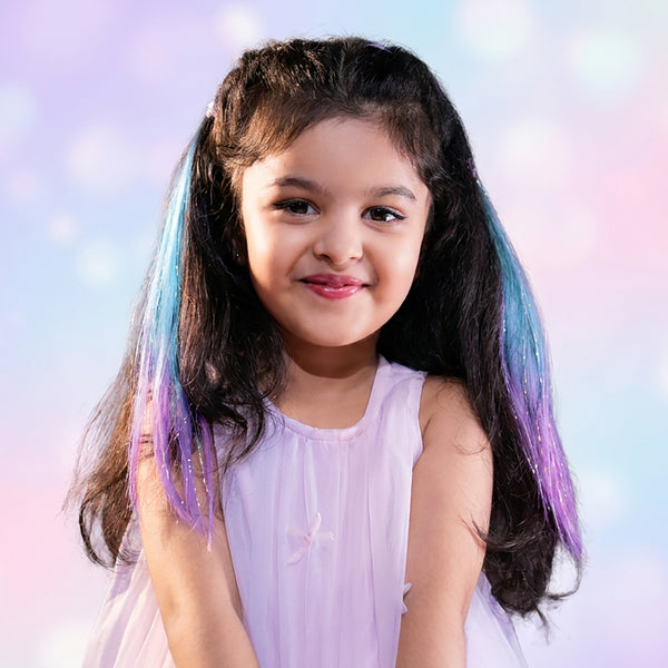 Barbie Gotta Glow! Hair Extensions ā Set of 2 - Aqua Pixie