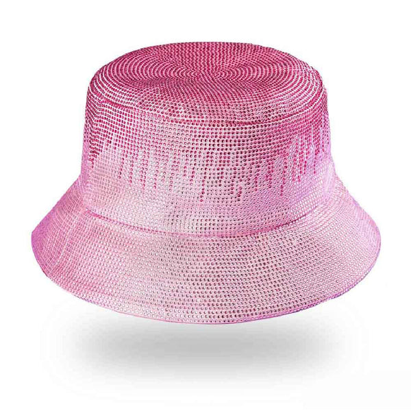All that Glitters Gift Box with 1 Crystal Hair Band & 1 Crystal Bucket Hat - Pink