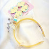 Little Miss Sunshine Set – Glitter Hairband + Bow & Rainbow Clips