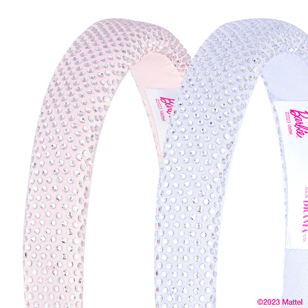 Barbie Kids Rhinestone Gift Box with 2 Puff Hair Bands with Barbie Charm, 2 Hair Bows & 12 Hair Pins