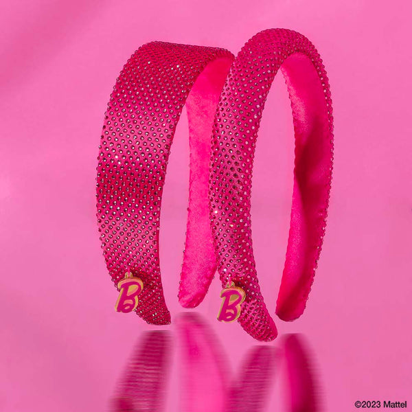 Barbie Rhinestone Gift Set with 2 Crystal Hair Bands and Barbie Charm