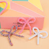 Barbie Glitter Gift Box with 3 Hair Bands and 3 Hair Bows - Pink & White