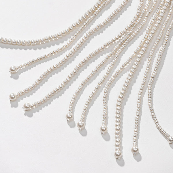 Off-White Pearl Tassels - Parandi