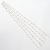 Sitara Crystal & Pearl Tassels - Parandi - Silver