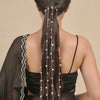 Sitara Crystal & Pearl Tassels - Parandi - Silver