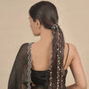 Sitara Crystal & Pearl Tassels - Parandi - Silver