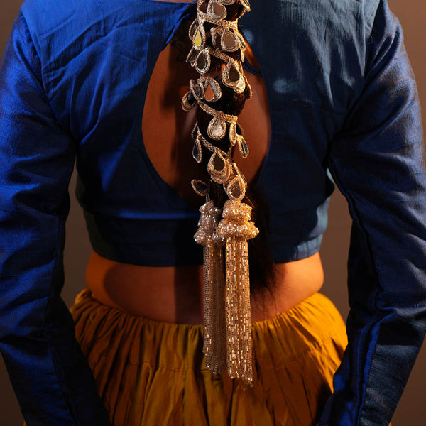 Mirror Parandi with Tassel - Gold