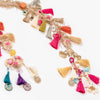 Decorative tassel parandi with colourful silk threads and frill lace for bridal hair braids