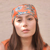 Blossom Bandana Scarf - Orange