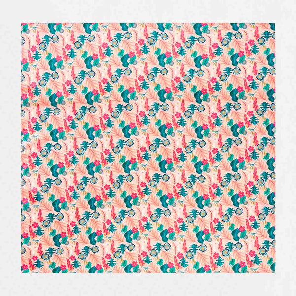 Abstract Bandana Scarf - Peach