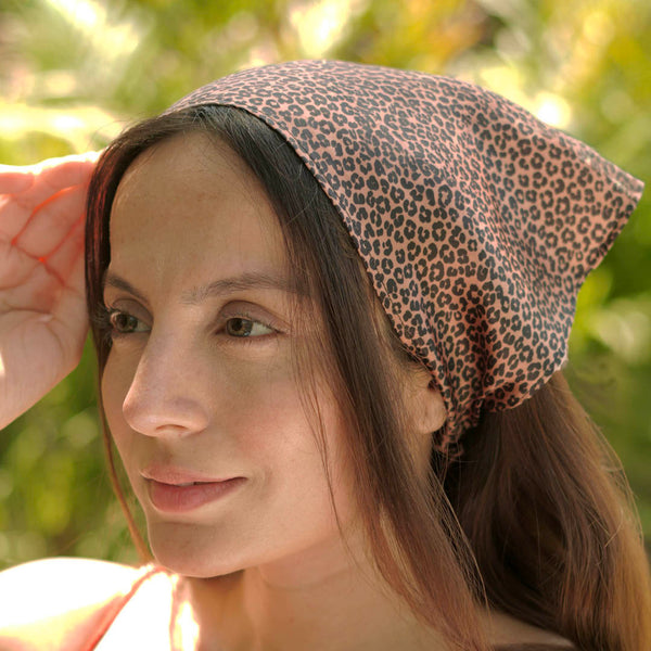 Lea Noir Headscarf - Brown