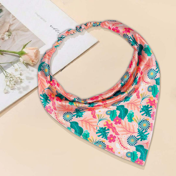 Abstract Headscarf - Peach