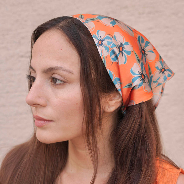 Blossom Headscarf - Orange