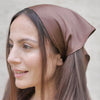 Neutral Silk Satin Elastic Headscarf – Set of 3