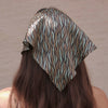 Zebra Patterned Headscarf - Green