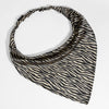 Zebra Patterned Headscarf - Brown
