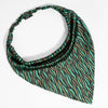 Zebra Patterned Headscarf - Green