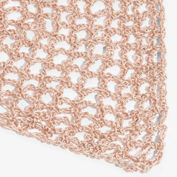 Bohemian Crochet Headscarf - Gold - Medium