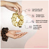 Neutral Silk Satin Scrunchies- Set of 6