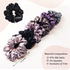 Pastel Silk Satin Scrunchies- Set of 6