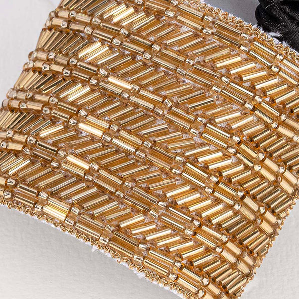 Embellished Ponytail Holder - Gold