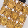 Embellished Coin Ponytail Holder - Gold