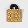 Embellished Coin Ponytail Holder - Gold