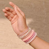 Tangle-Free Spiral Hair Ties - Set of 6 - Peach